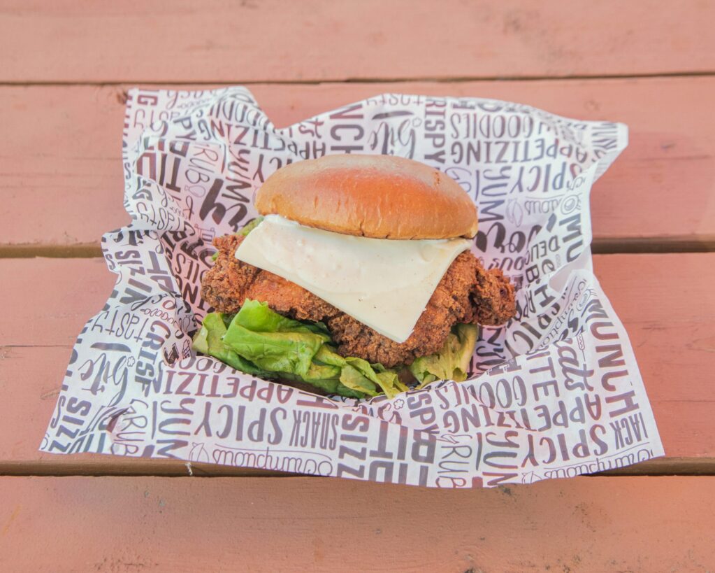 Mother Clucker chicken sandwich at Wicked Twist Food Truck